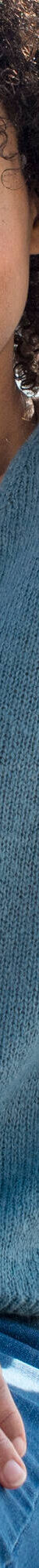 Pull col V manches longues, laine et mohair mélangés (bleu glacier) Pull col V manches longues, laine et mohair mélangés (bleu glacier)